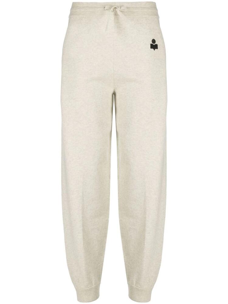 MARANT ÉTOILE embroidered logo track pants - Neutrals Cover