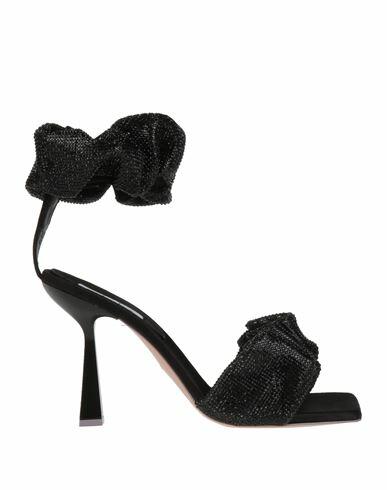 Sebastian Milano Woman Sandals Black Textile fibers Cover