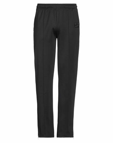 Sandro Man Pants Black Polyester, Cotton Cover