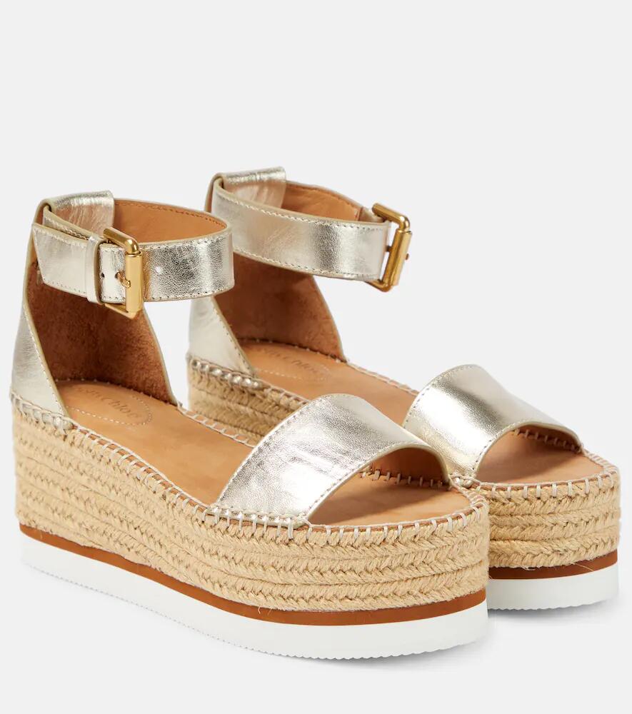 See By Chloé Glyn leather platform espadrille sandals Cover