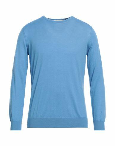 Della Ciana Man Sweater Sky blue Merino Wool Cover