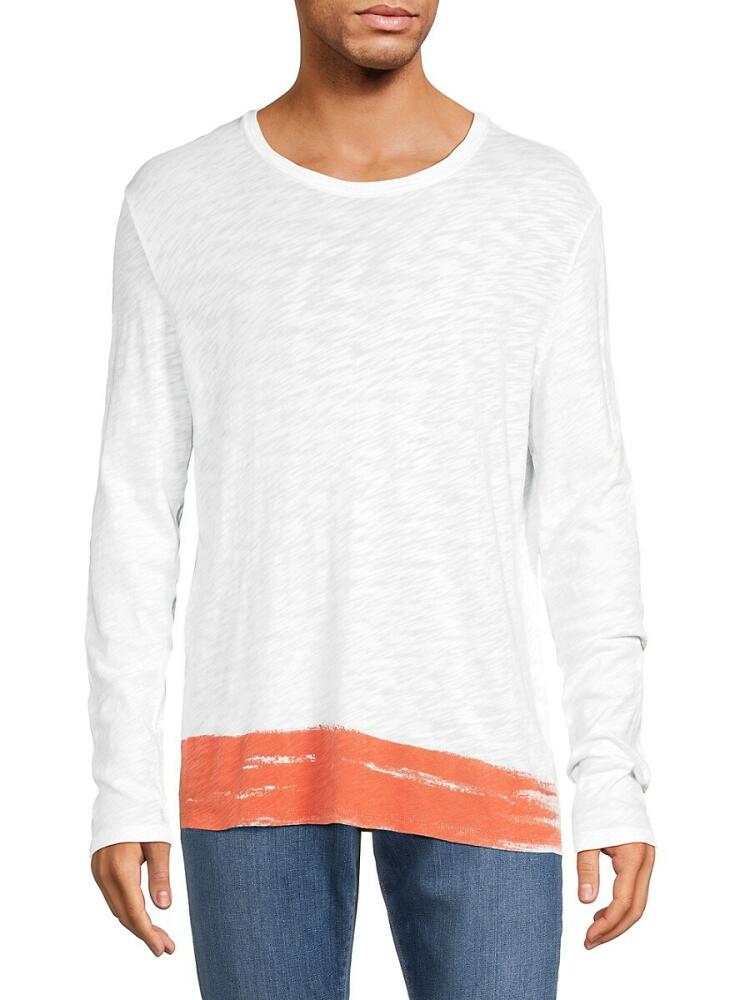 ATM Anthony Thomas Melillo Men's Paint Pattern Long Sleeve Tee - Pumpkin Cover