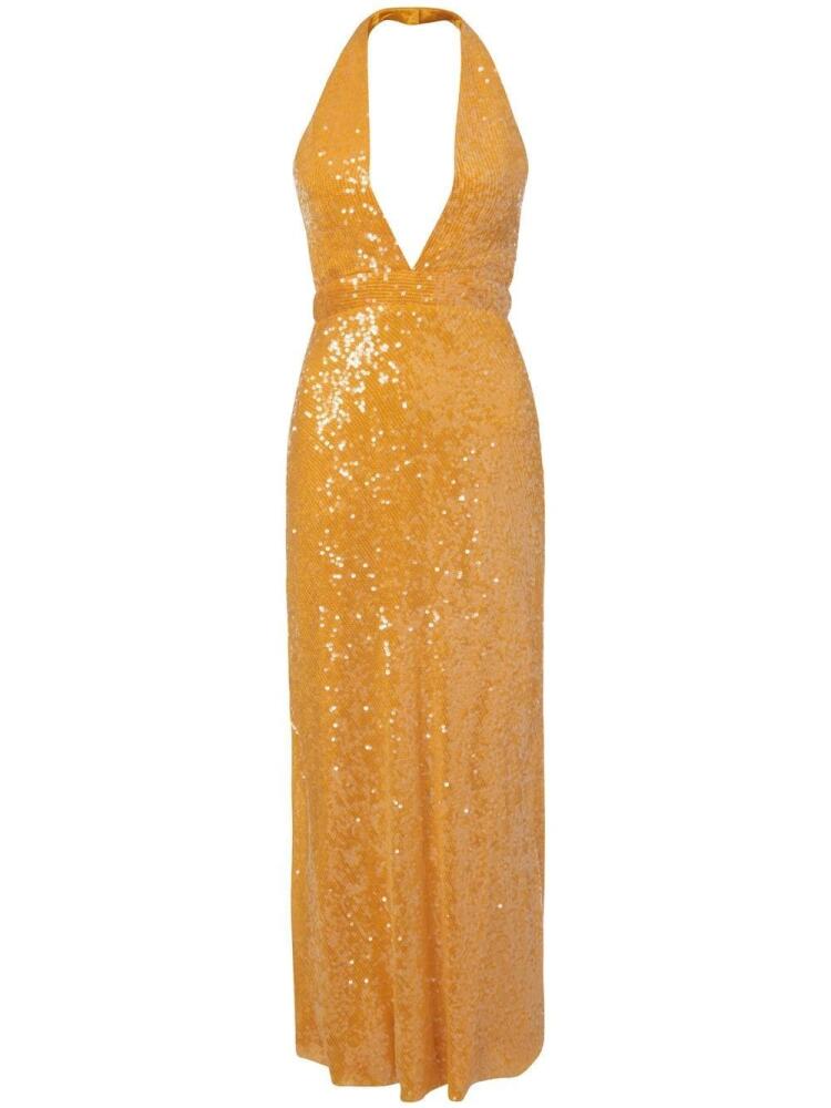 Markarian Valerie Saffron Sequin dress - Yellow Cover