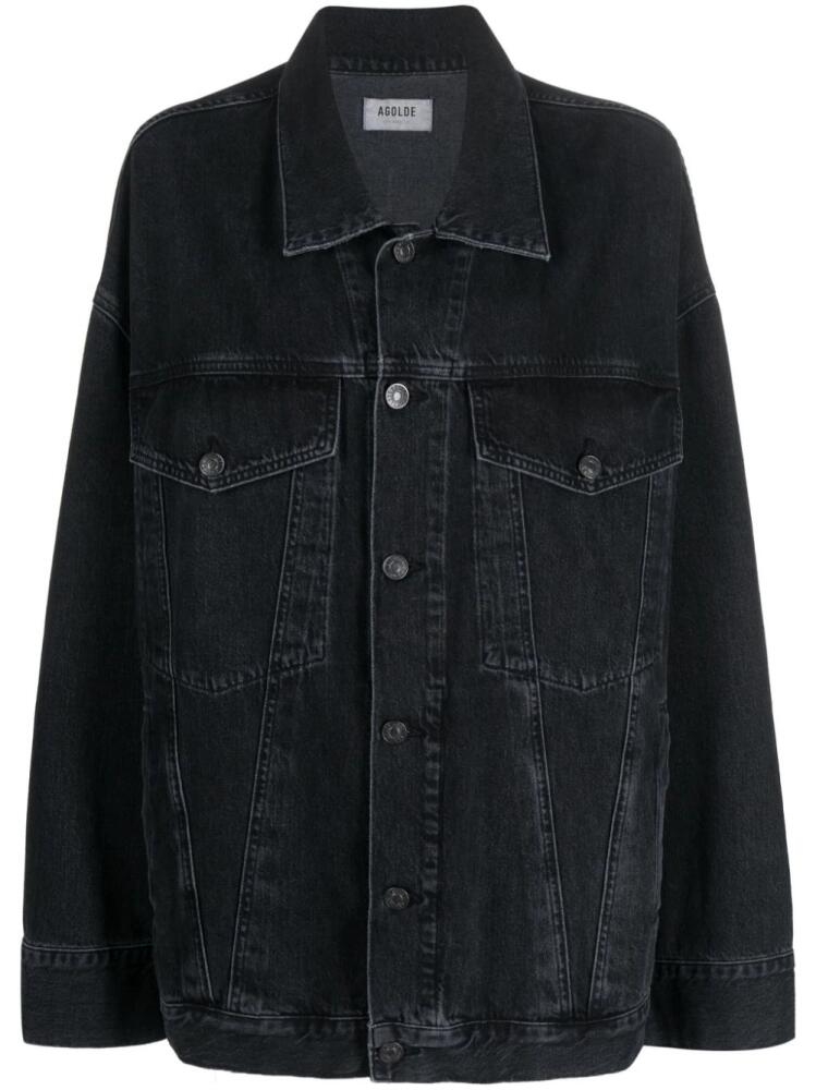 AGOLDE Martika oversized denim jacket - Black Cover