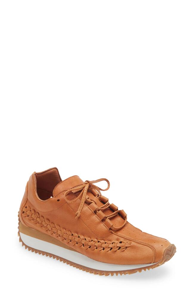 Chocolat Blu Seville Sneaker in Camel Leather Cover