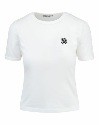 Ambush Emblem Slim Fit T-shirt Woman T-shirt White Cotton Cover