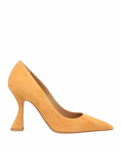 Deimille Woman Pumps Ocher Soft Leather Cover