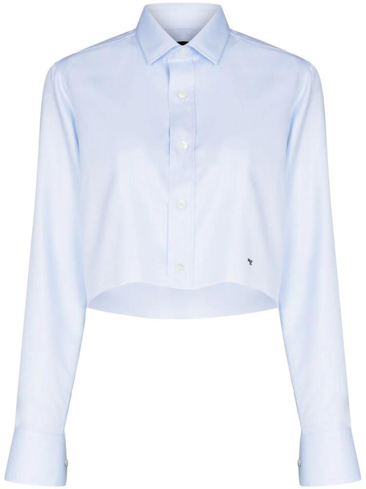 HommeGirls long-sleeve cropped shirt - Blue Cover