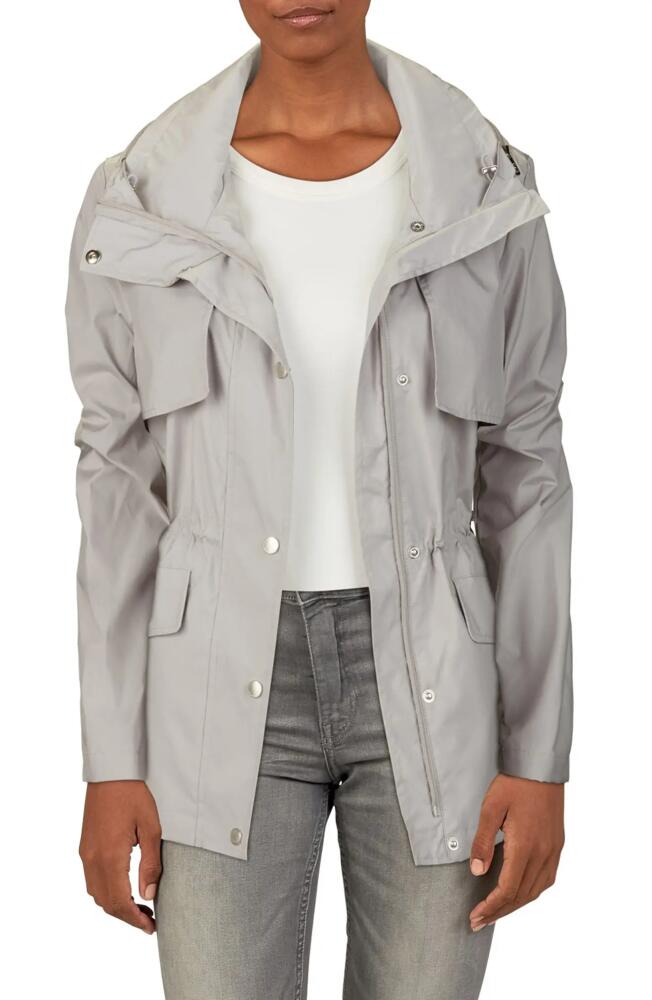 Cole Haan Water Repellent Hooded Parka in Pearl Grey Cover