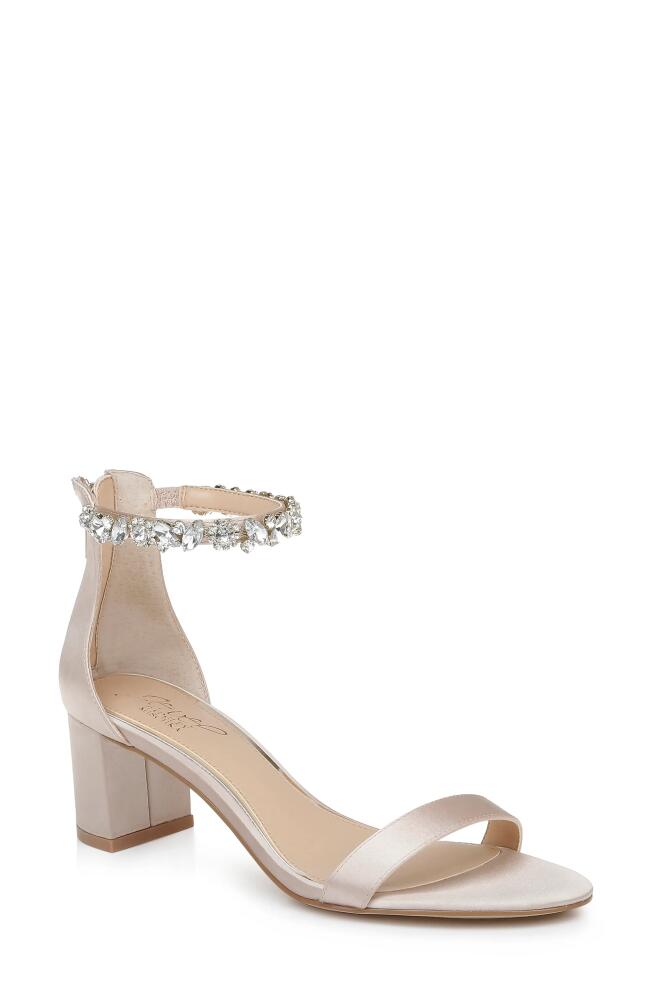 Jewel Badgley Mischka Catalina Ankle Strap Sandal in Champagne Cover