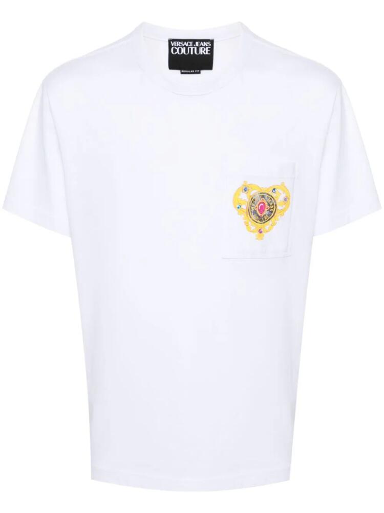 Versace Jeans Couture logo-print cotton T-shirt - White Cover