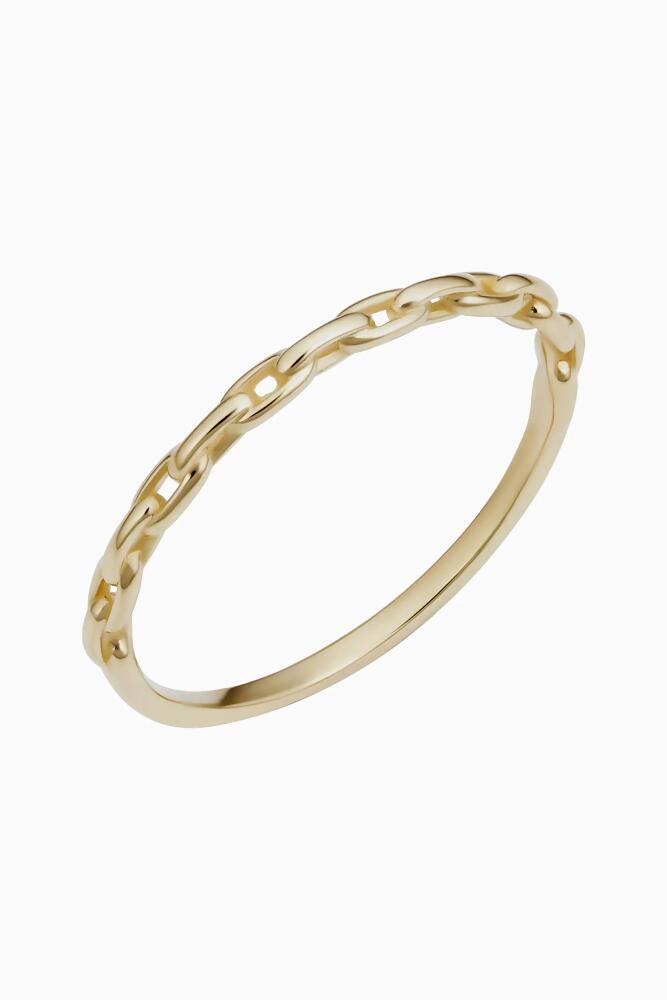 Oradina 14K Gold Venice Link Stackable Ring in Yellow Gold Cover