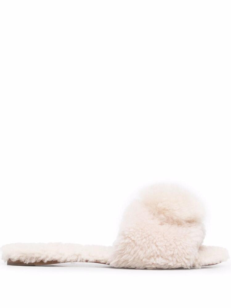 Aquazzura Foxy wool slides - Neutrals Cover