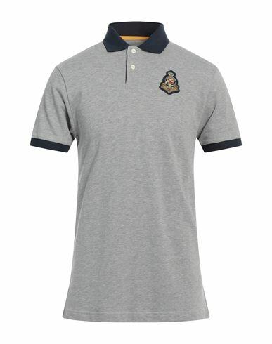 Hackett Man Polo shirt Grey Cotton Cover