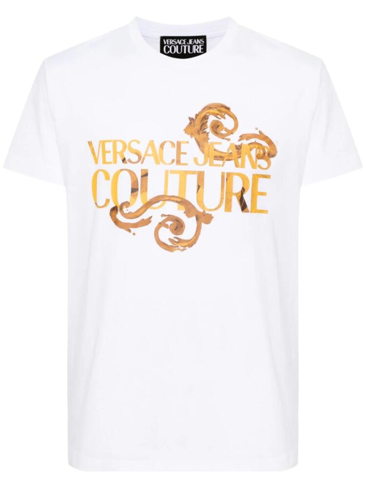 Versace Jeans Couture logo-print cotton T-shirt - White Cover