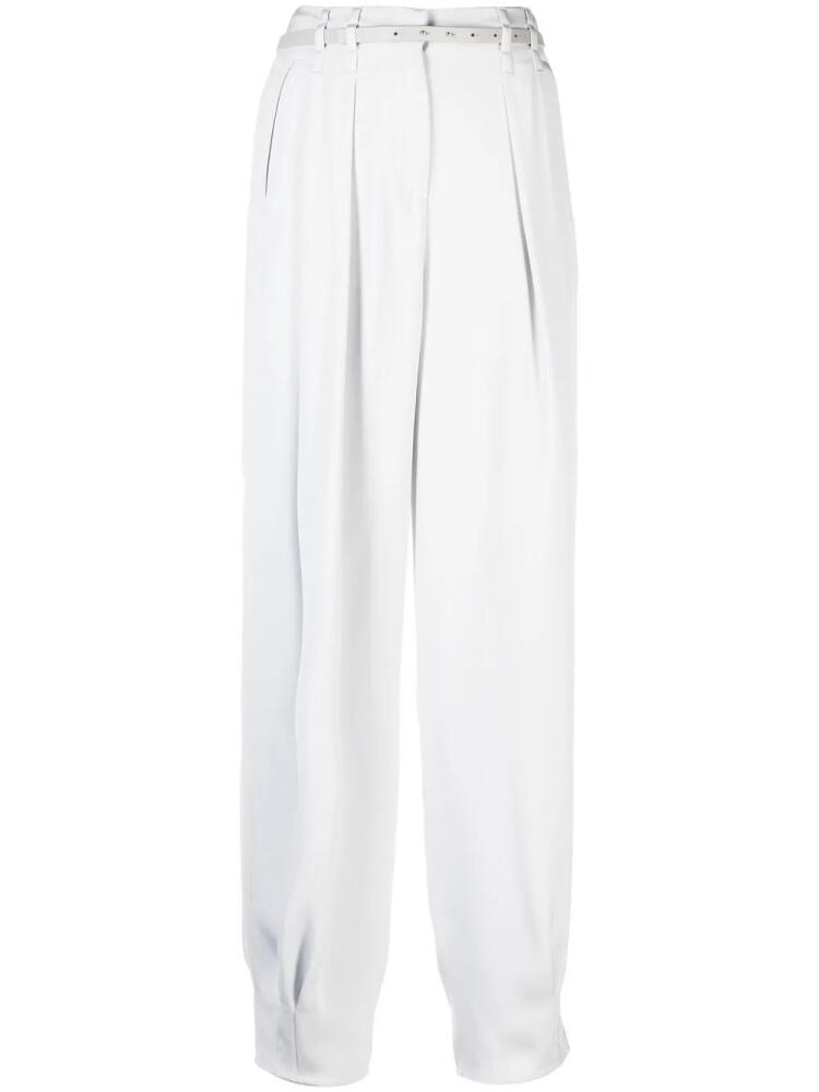 Giorgio Armani belted tapered trousers - Neutrals Cover