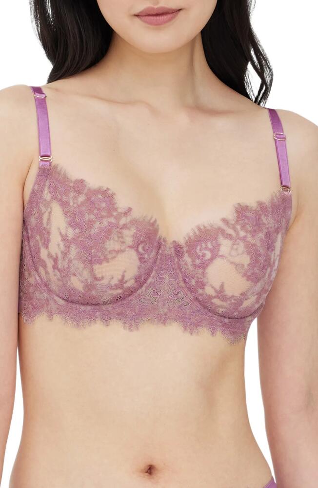 Skarlett Blue Entice Underwire Balconette Bra in Lilac/Nyln Cover