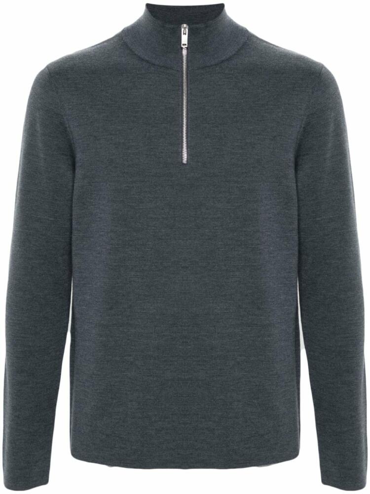 SANDRO high-neck merino-wool jumper - Grey Cover