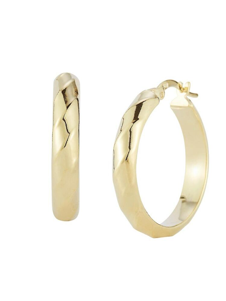 SPHERA MILANO Women's 14K Goldplated Sterling Silver Hoop Earrings Cover