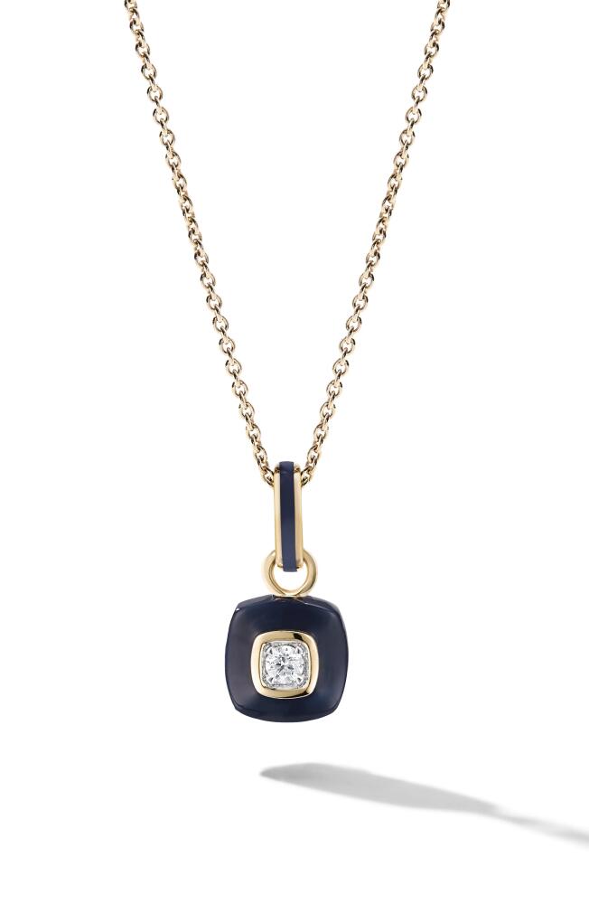 Cast The Brilliant Diamond Pendant Necklace in Navy Cover