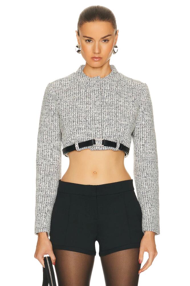 Coperni Cropped Trompe Loeil Jacket in Grey Cover