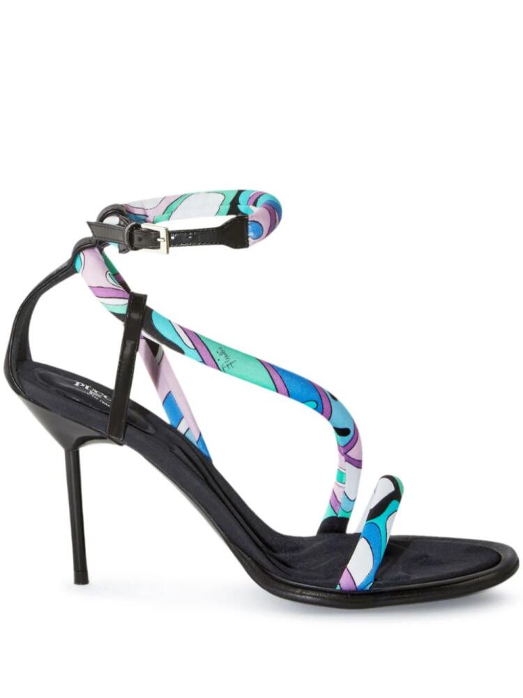 PUCCI Lee 110mm stiletto-heel sandals - Blue Cover