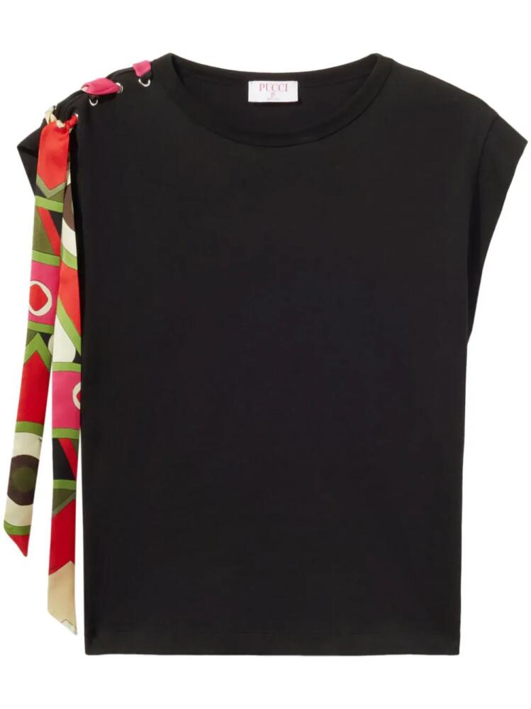 PUCCI Vivara-print cotton T-shirt - Black Cover