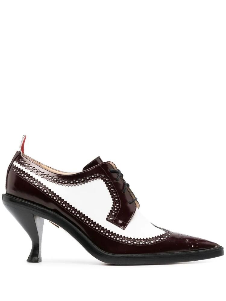 Thom Browne 90mm sculpted heel brogues - Red Cover