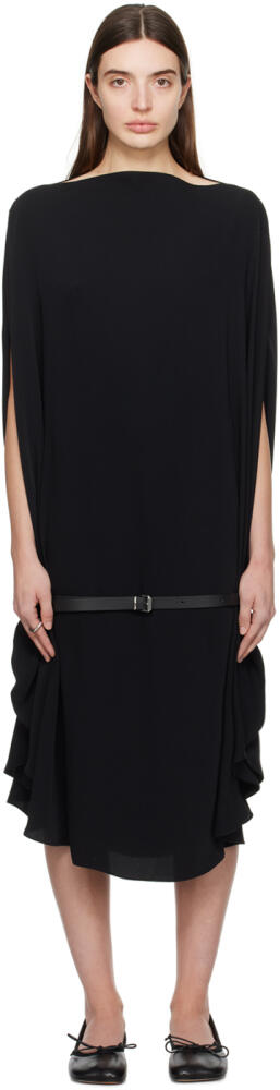 MM6 Maison Margiela Black Belted Midi Dress Cover