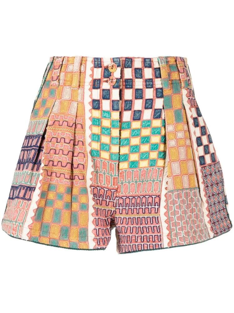 Ulla Johnson Freda geometric-patchwork print shorts - Multicolour Cover