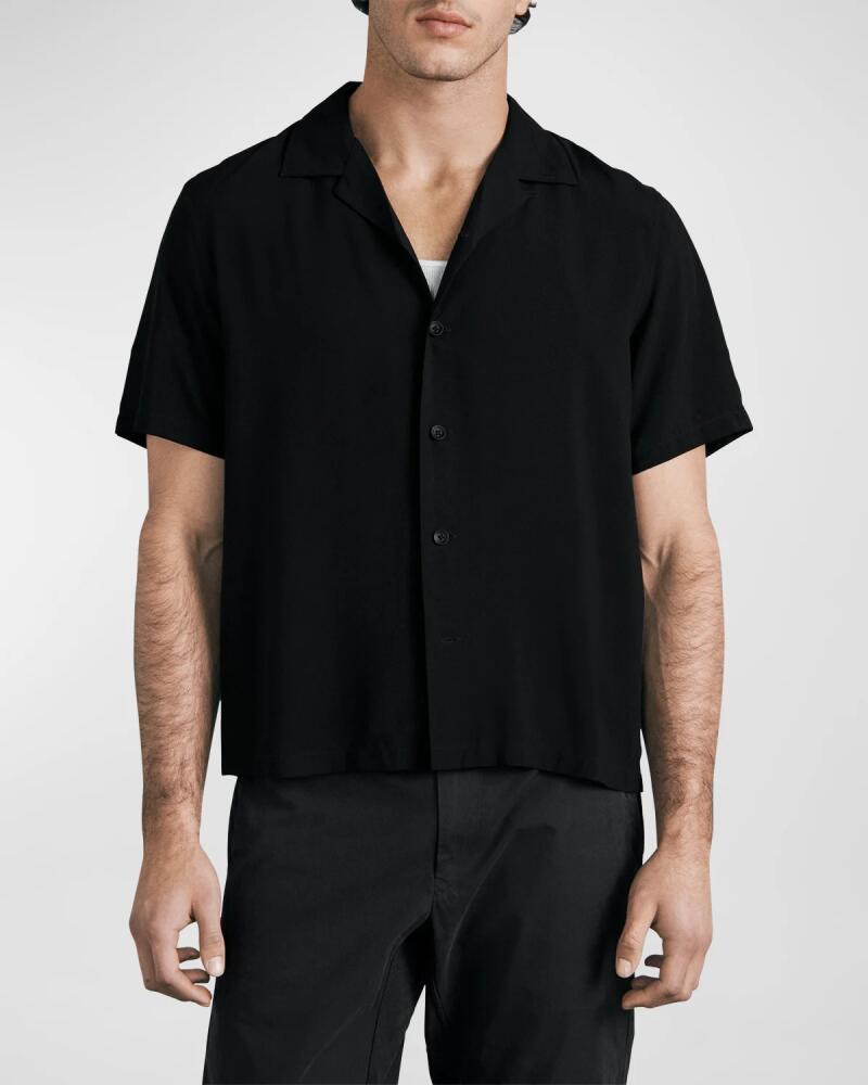 Rag & Bone Men's Avery Solid Camp Shirt Cover