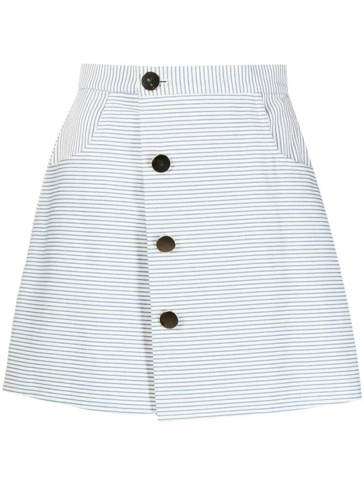 Bambah pinstripe-print skirt - White Cover