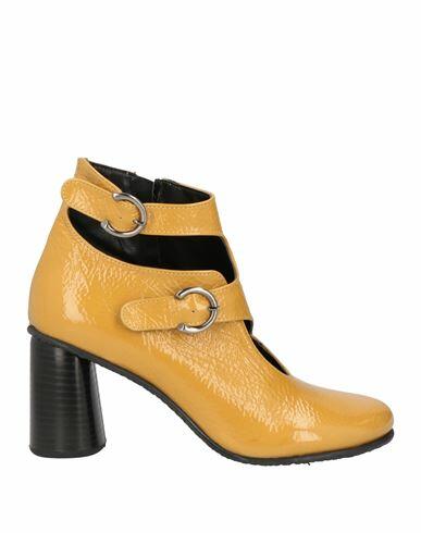 1725.a Woman Ankle boots Ocher Soft Leather Cover