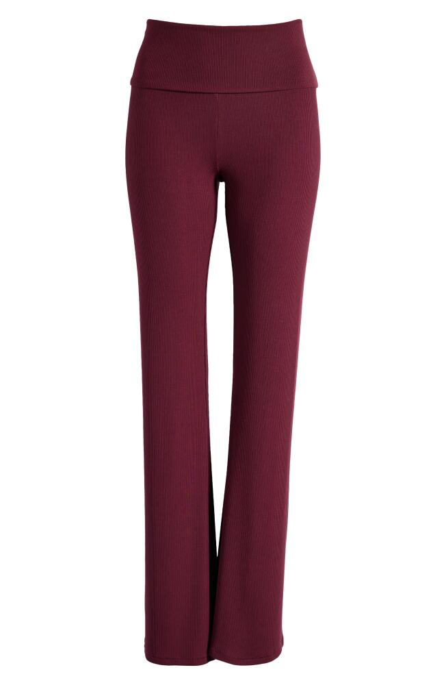 SKIMS Soft Lounge Foldover Pants in Bordeaux Cover