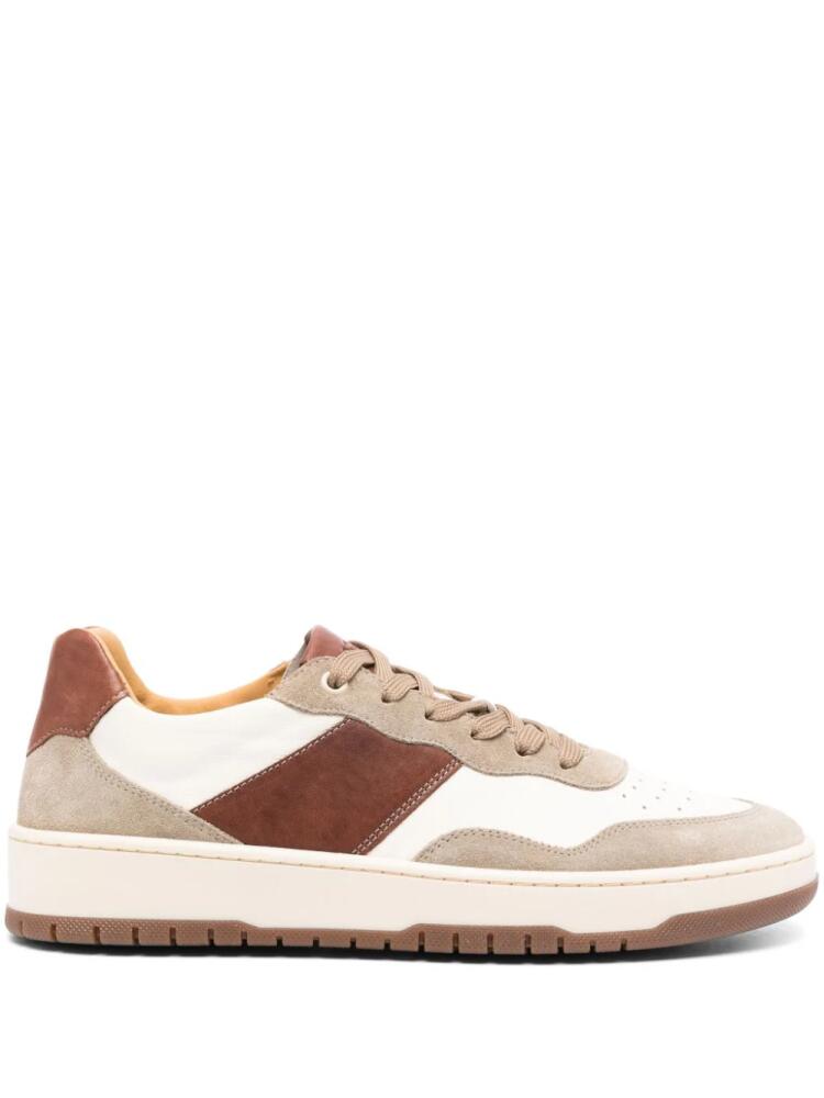 Boggi Milano panelled-design leather sneakers - Neutrals Cover