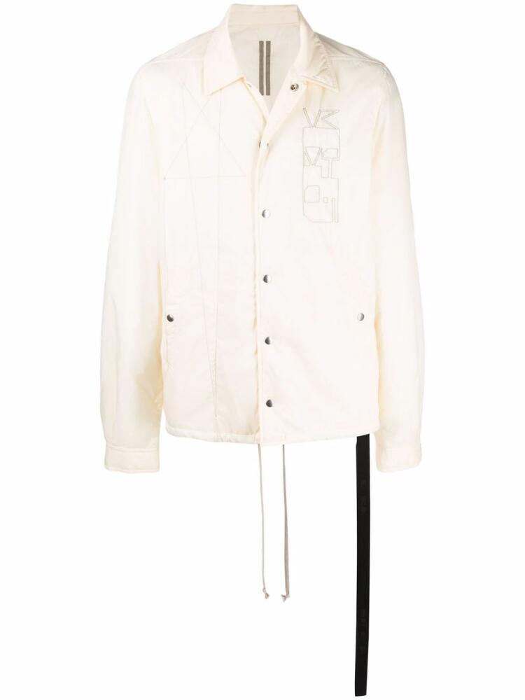 Rick Owens DRKSHDW quilted embroidered jacket - Neutrals Cover