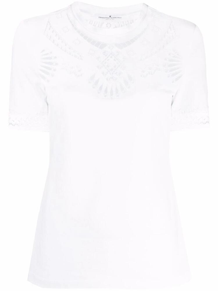 Ermanno Scervino cutout-pattern T-shirt - White Cover