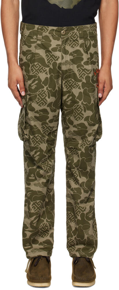 BAPE Khaki Asia Camo Cargo Pants Cover