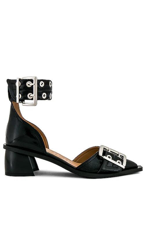 Ganni Chunky Buckle Pump in Black Cover