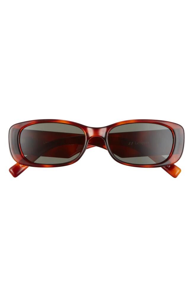 Le Specs Unreal 52mm Rectangular Sunglasses in Toffee Tort/Mono Cover