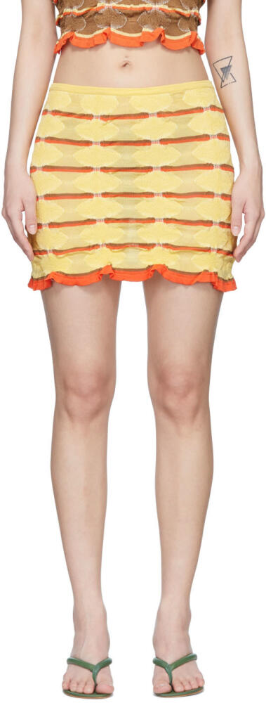 Gimaguas SSENSE Exclusive Yellow Mini Skirt Cover