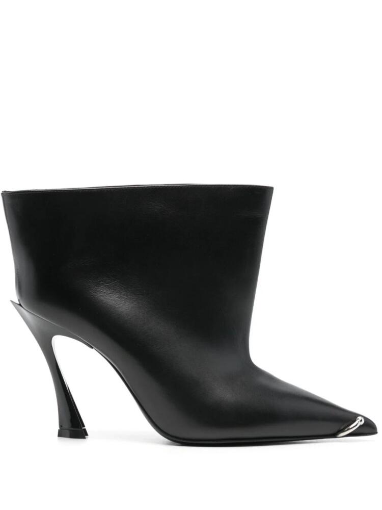 Mugler 85mm leather ankle boots - Black Cover