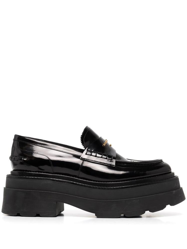 Alexander Wang chunky sole leather loafers - Black Cover