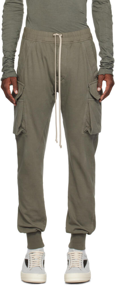 Rick Owens DRKSHDW Gray Mastodon Cut Cargo Pants Cover