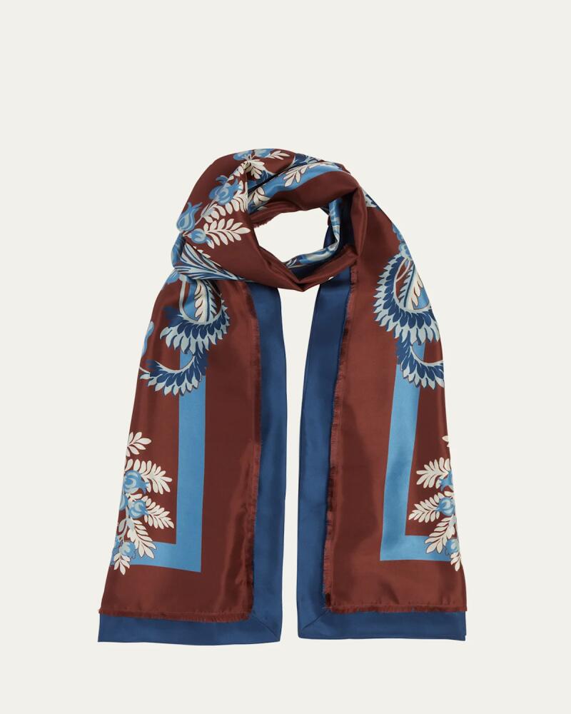 Etro Floral-Print Silk Scarf Cover