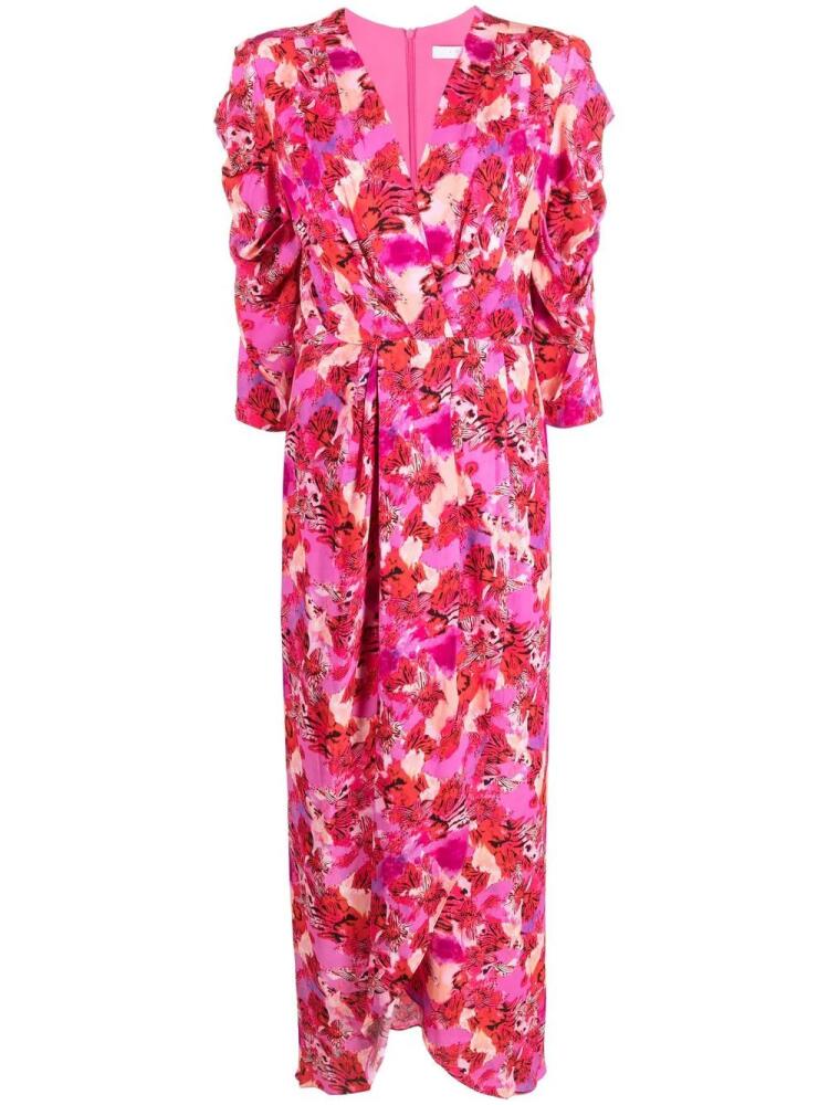 IRO floral-print midi dress - Pink Cover