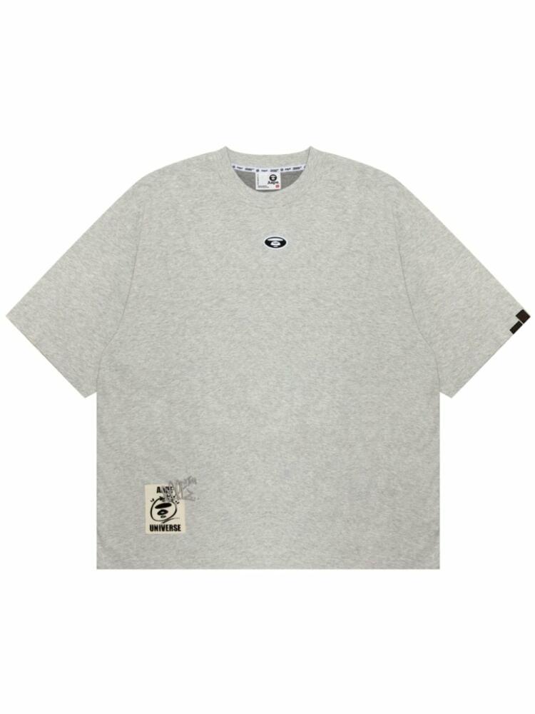 AAPE BY *A BATHING APE® panelled cotton T-shirt - Grey Cover