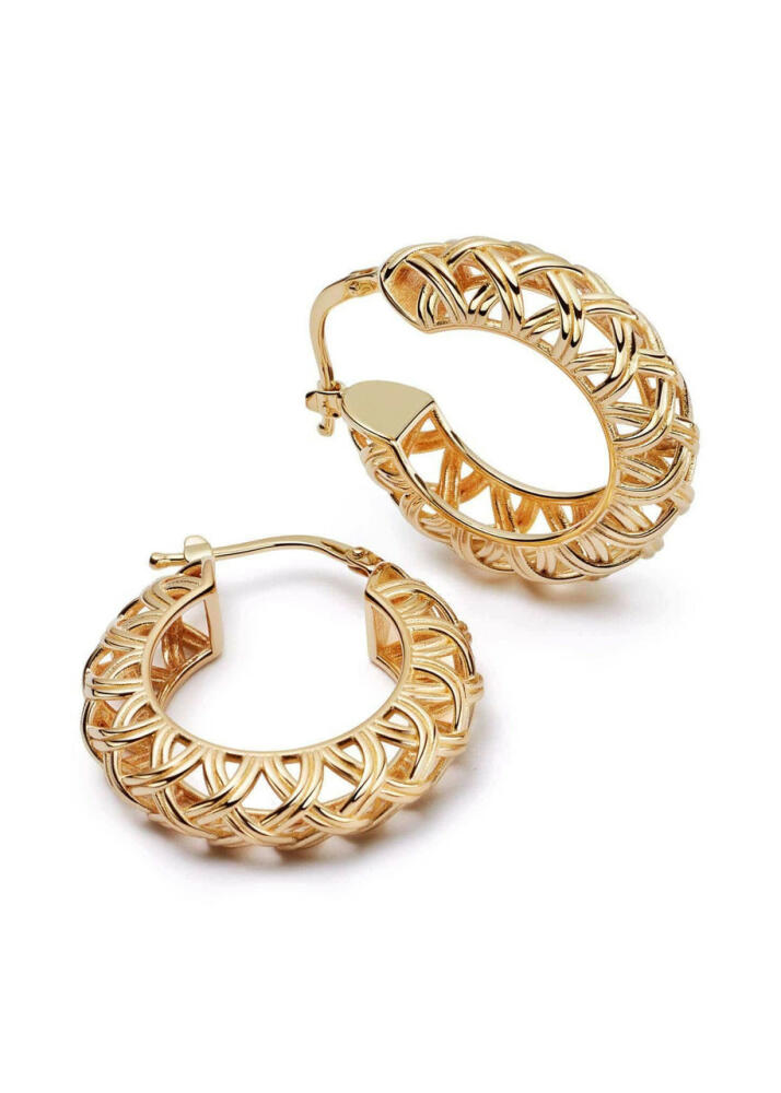 Daisy London X Shrimps 18kt Gold-plated Hoop Earrings Cover