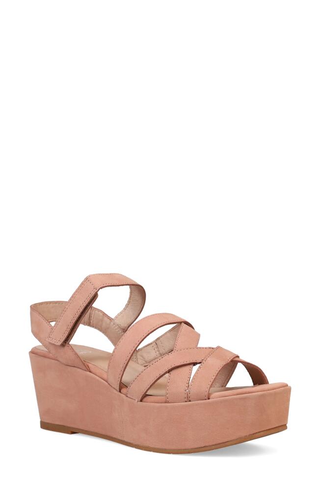 Eileen Fisher Mazy Slingback Platform Wedge Sandal in Latte Cover