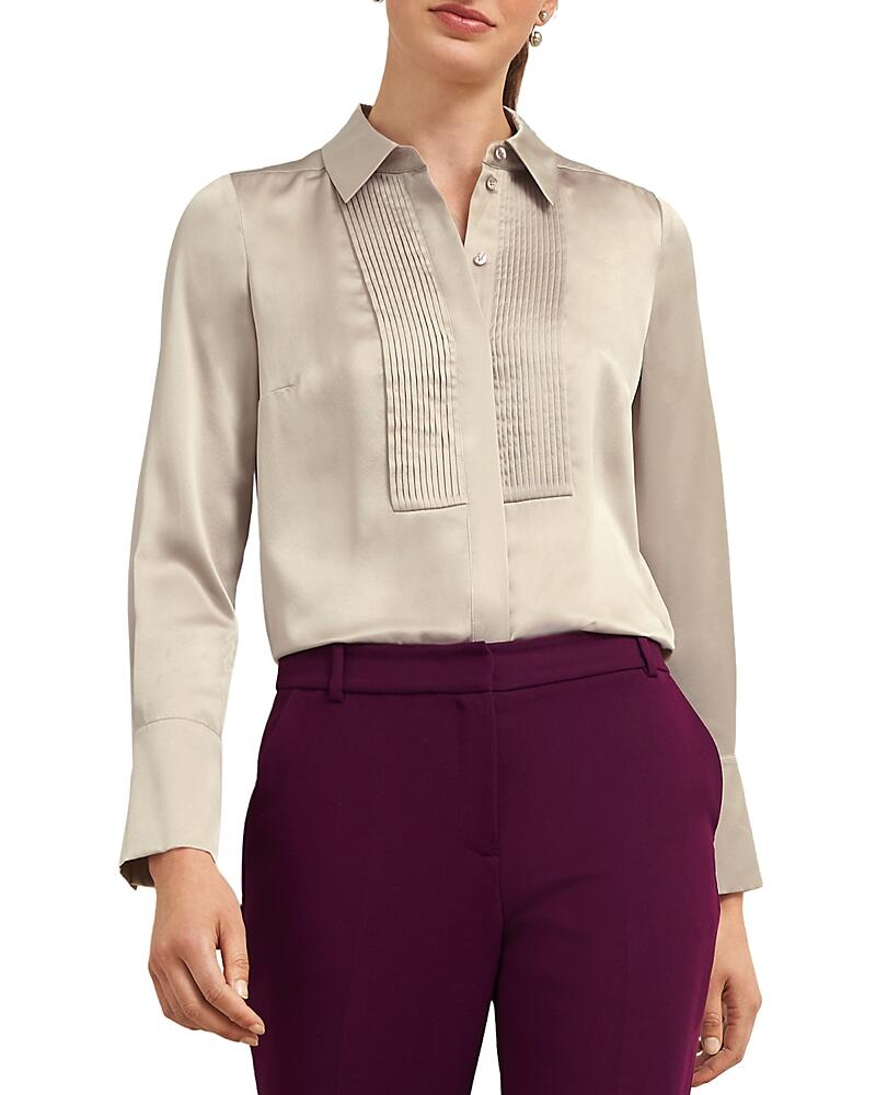 Hobbs London Jaya Silk Pleated Blouse Cover